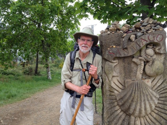 Near the end of my Camino: weary but happy.